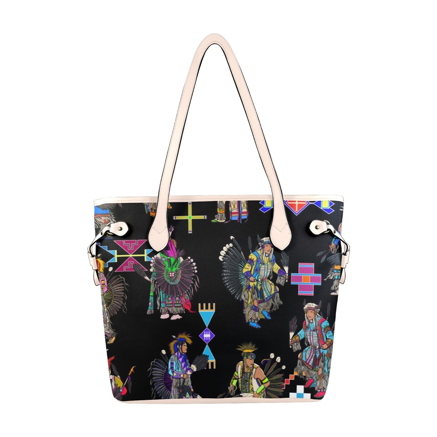 Men's Tradish Dancers Black Clover Canvas Tote Bag