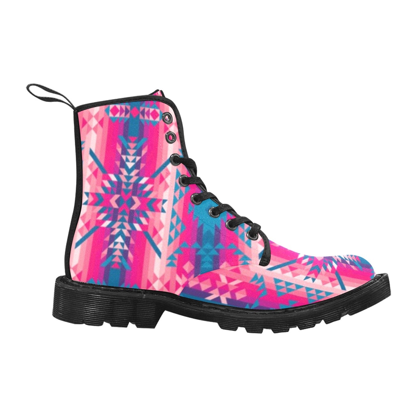 Desert Geo Blue Boots