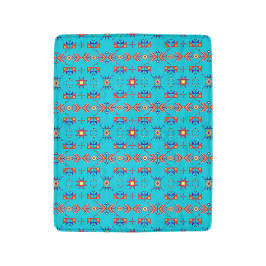Scattered Generations Turquoise Ultra-Soft Micro Fleece Blanket 40"x50"