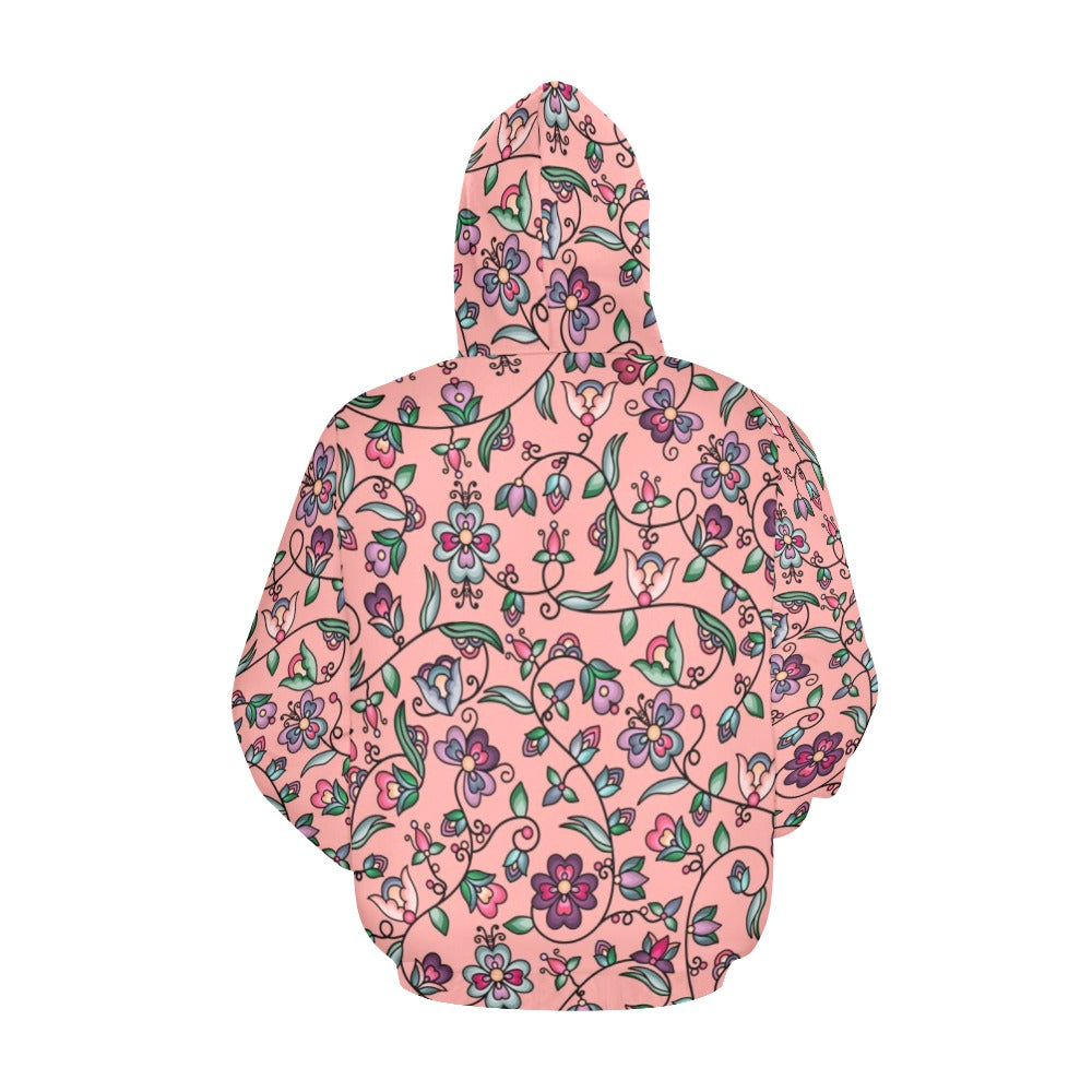 Amber Evening Garland Peach Hoodie for Men