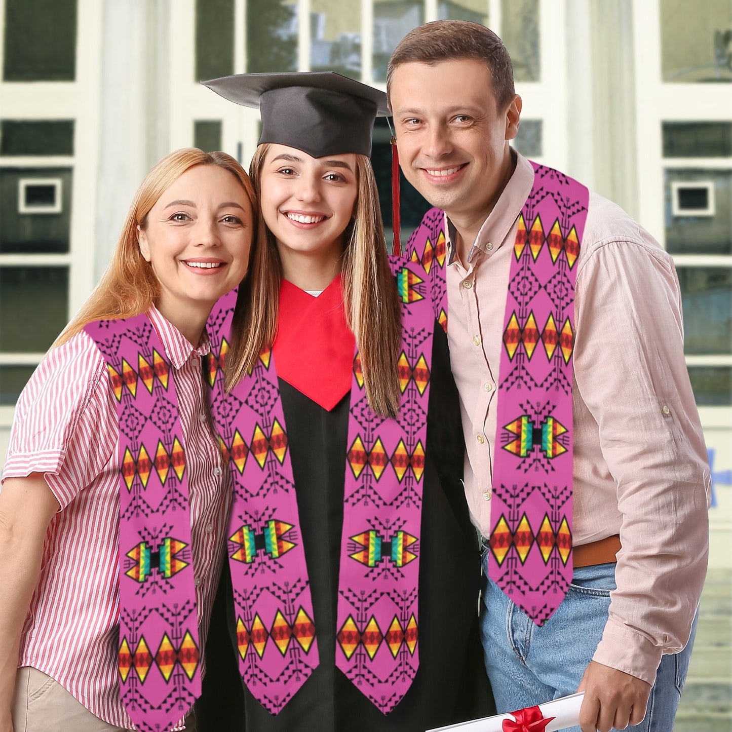 Sacred Trust Pink Graduation Stole