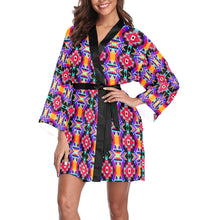 Load image into Gallery viewer, Fancy Bustle Long Sleeve Kimono Robe Long Sleeve Kimono Robe e-joyer 
