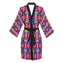 Load image into Gallery viewer, Fancy Bustle Long Sleeve Kimono Robe Long Sleeve Kimono Robe e-joyer 
