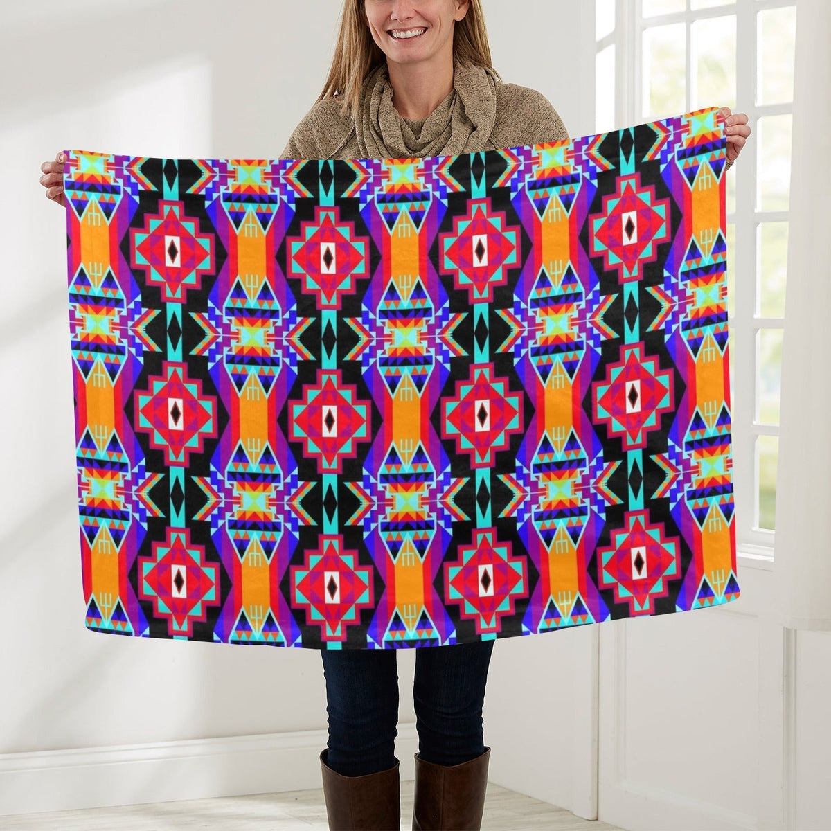Fancy Bustle Small Baby Blanket by 49 Dzine