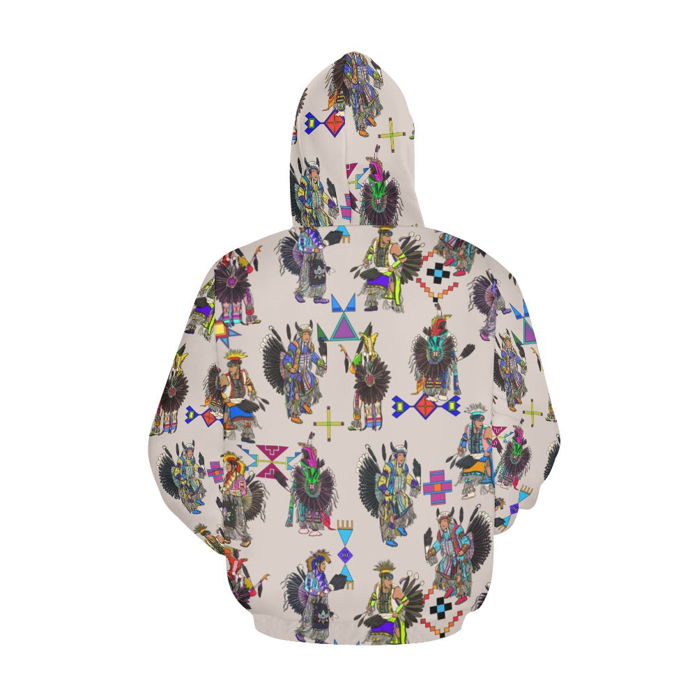 Men's Tradish Dancers Muslin White Hoodie for Women