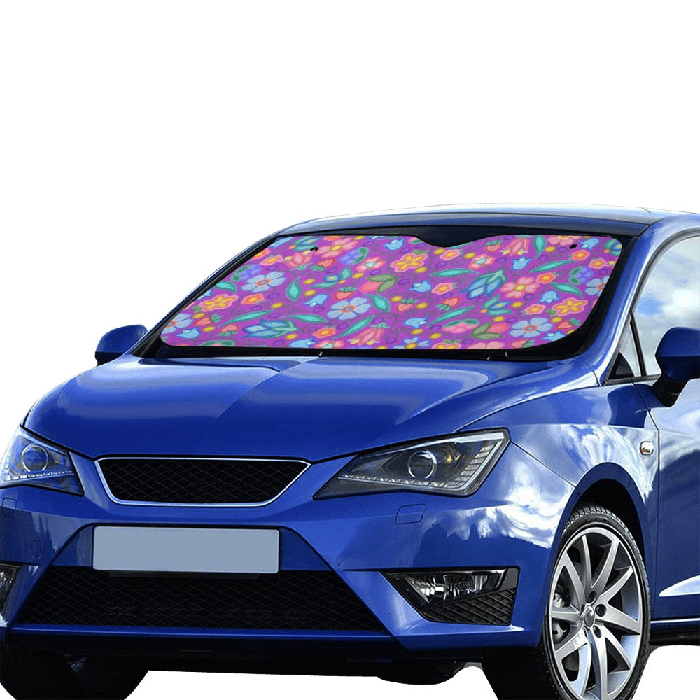 Sweet Offering Purple Car Sun Shade 55"x30"