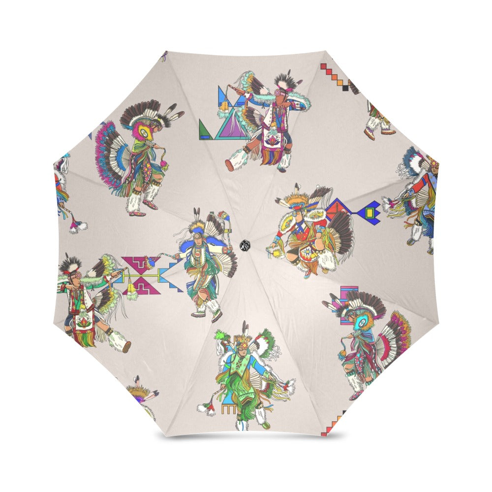 Men's Fancy Dancers Muslin Foldable Umbrella