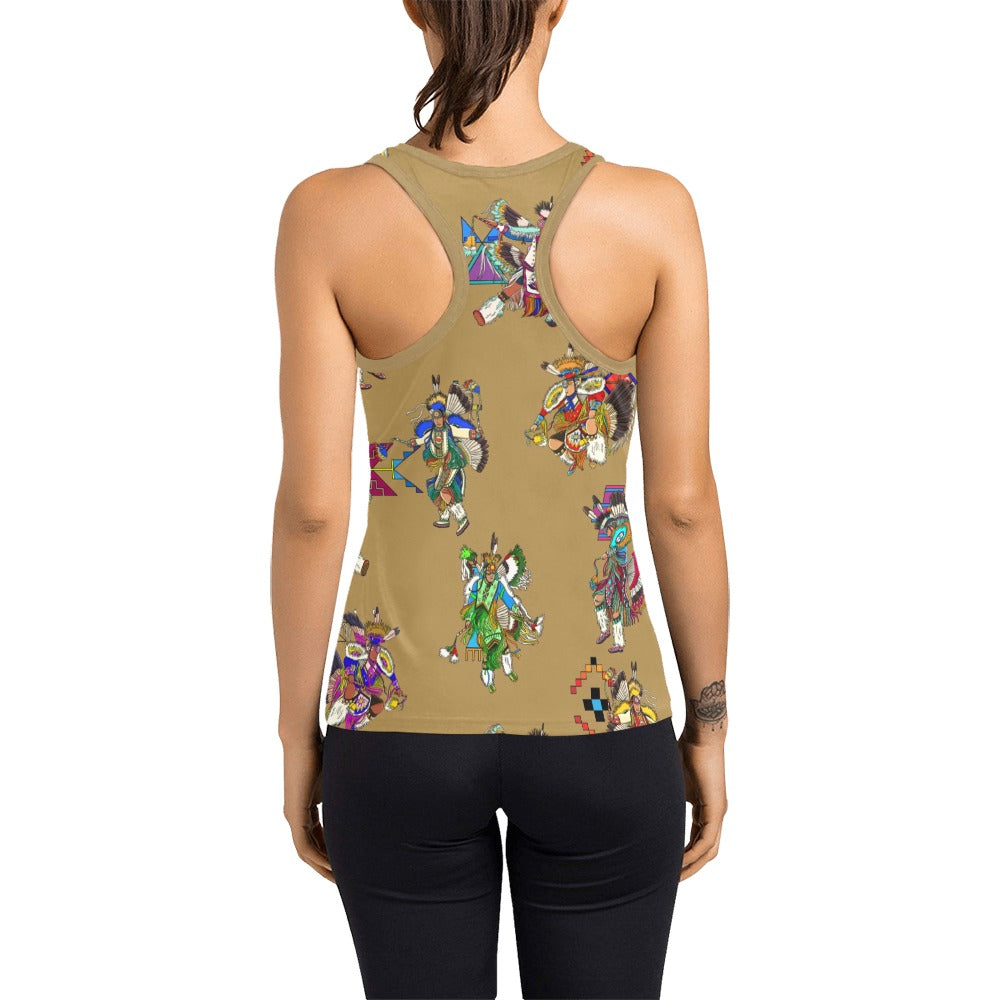 Men's Fancy Dancers Earth Women's Racerback Tank Top