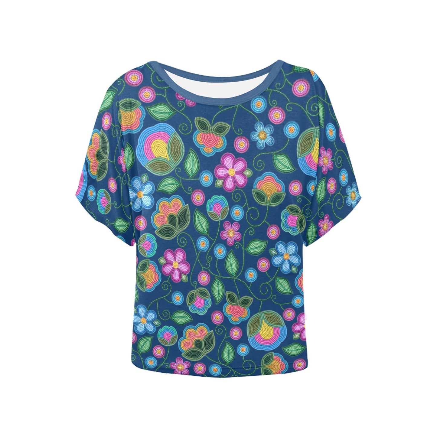 Turquoise Sunbeam Blue Batwing Blouse