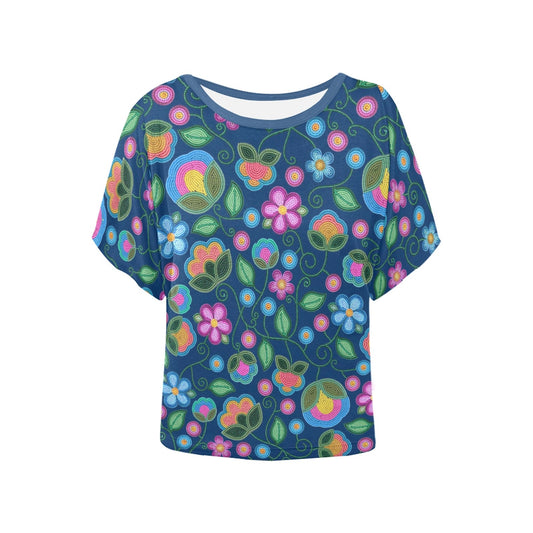 Turquoise Sunbeam Blue Batwing Blouse