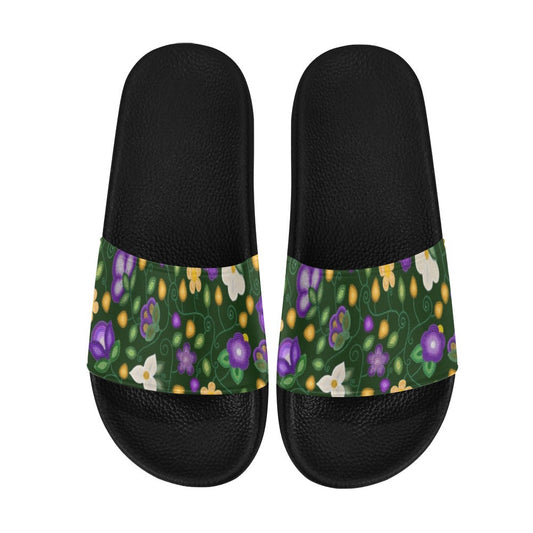Midnight Moss Bloom Forest Slide Sandals