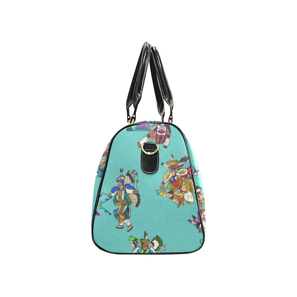Men's Fancy Dancers Eggshell Blue Large Travel Bag