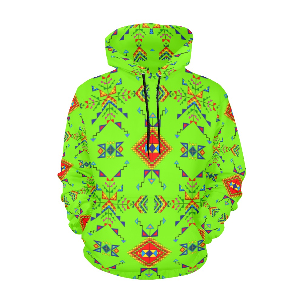 Buffalo Jump Neon Green Hoodie for Women
