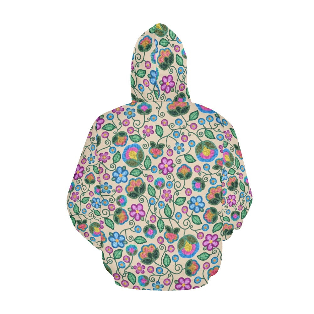 Turquoise Sunbeam Cream Hoodie for Women