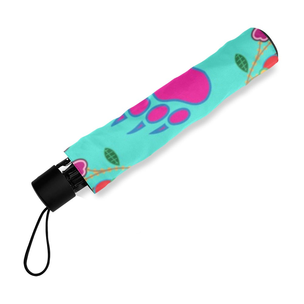 Geometric Floral Fall Sky Foldable Umbrella
