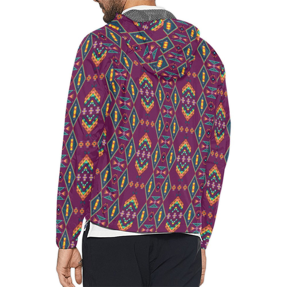 Travois Tipi Berry Men's Windbreaker