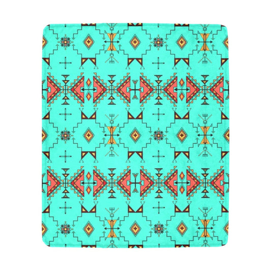 Thunder Flight Turquoise Ultra-Soft Micro Fleece Blanket 50"x60"