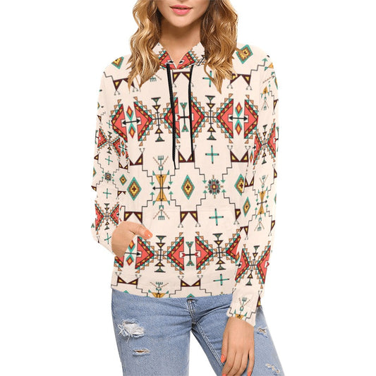 Thunder Flight Cream Hoodie for Women