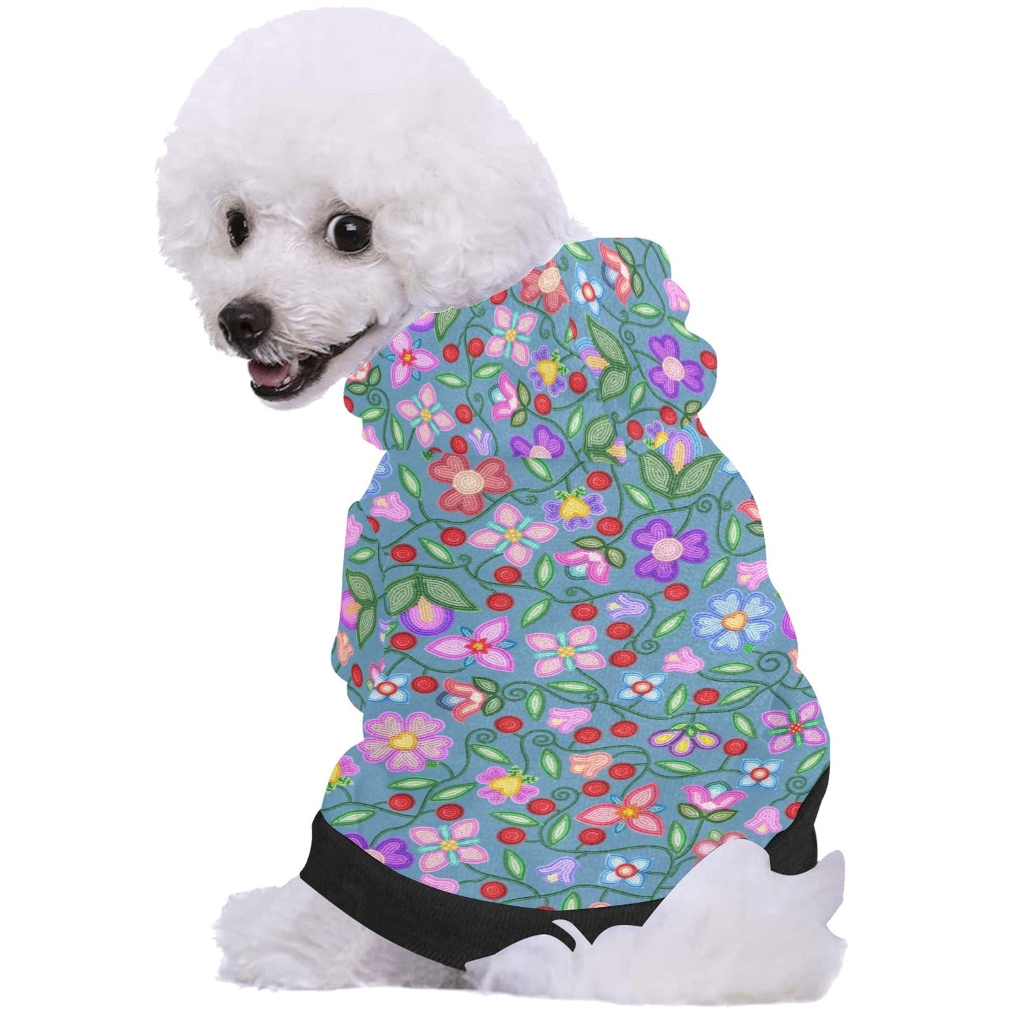 Petal Harmony River Pet Hoodie