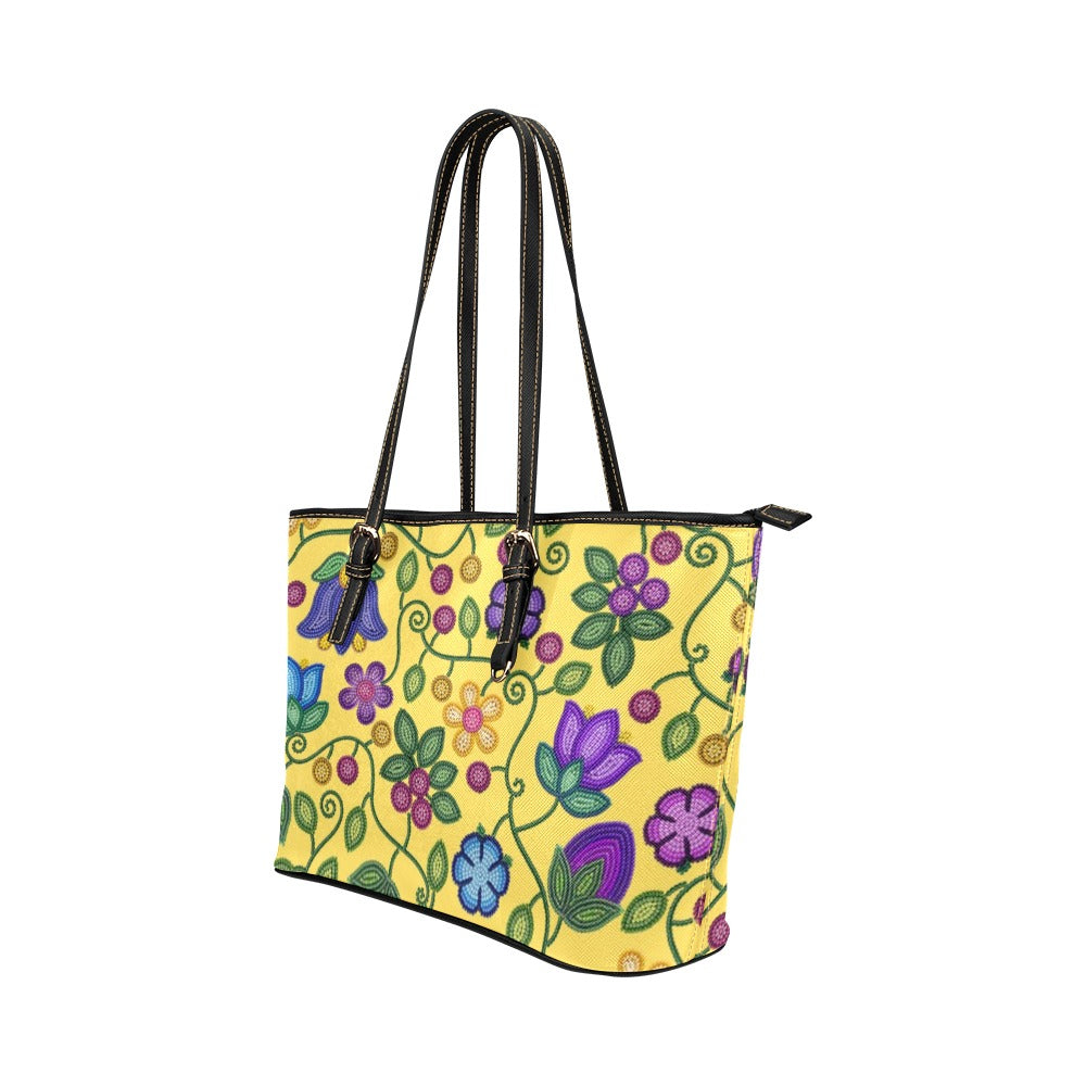 Bloom Uplift Yellow Leather Tote