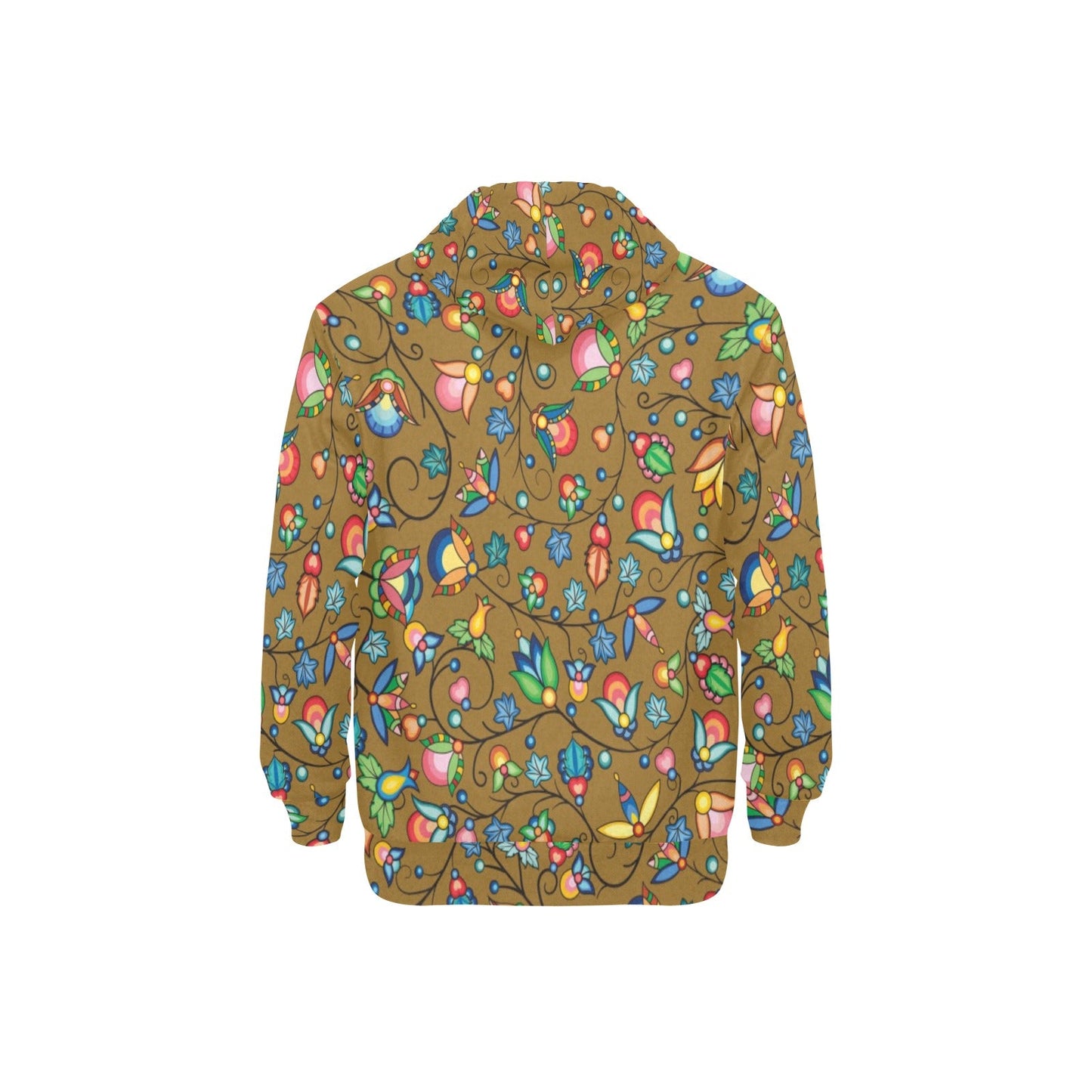 Prairie Plains Spirit Fall Leaves Men's Long Sleeve Fleece Hoodie