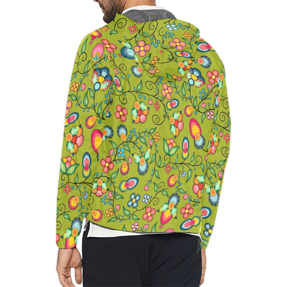 Floral Bounty Sweetgrass Men's Windbreaker
