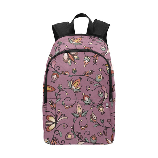 Burnt Sky Petals Magenta Fabric Backpack for Adult