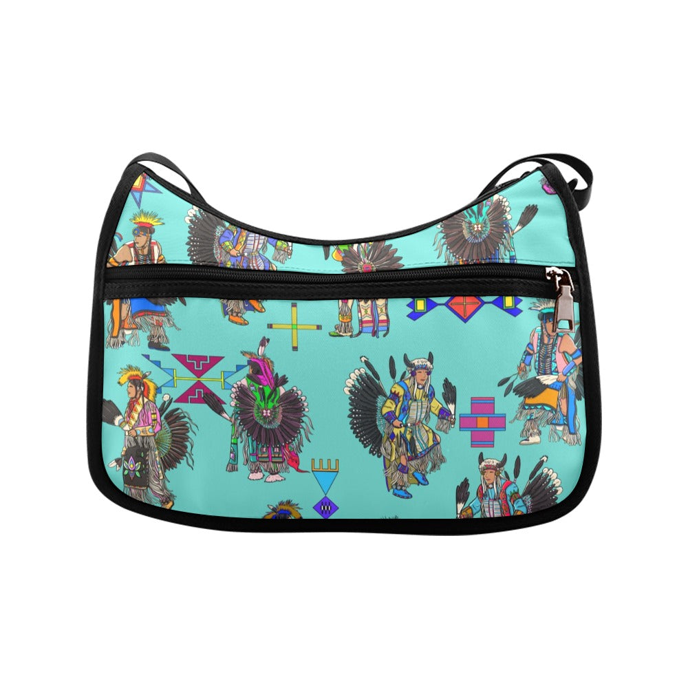 Men's Tradish Dancers Eggshell Blue Crossbody Bag