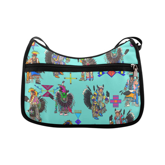 Men's Tradish Dancers Eggshell Blue Crossbody Bag