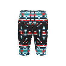 Load image into Gallery viewer, Visions of Peaceful Nights Men&#39;s Knee Length Swimming Trunks
