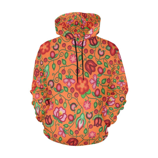 Rose Reverie Orange Hoodie for Men