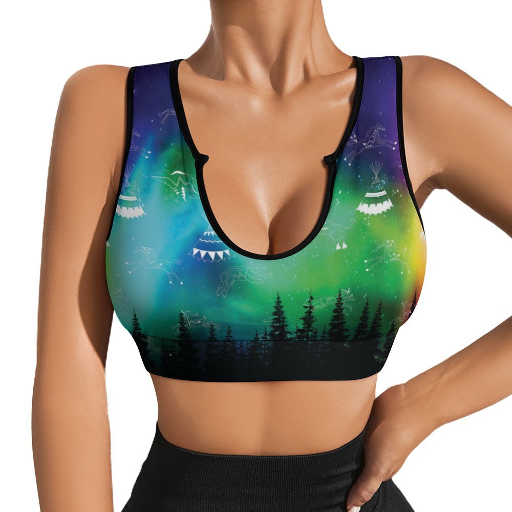 Aurora Medicine Animals Yoga Top