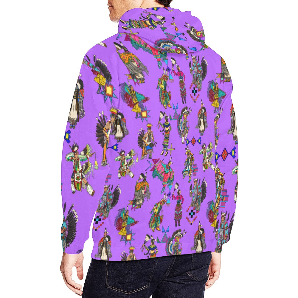 Grand Entry Dancers Purple Hoodie for Men