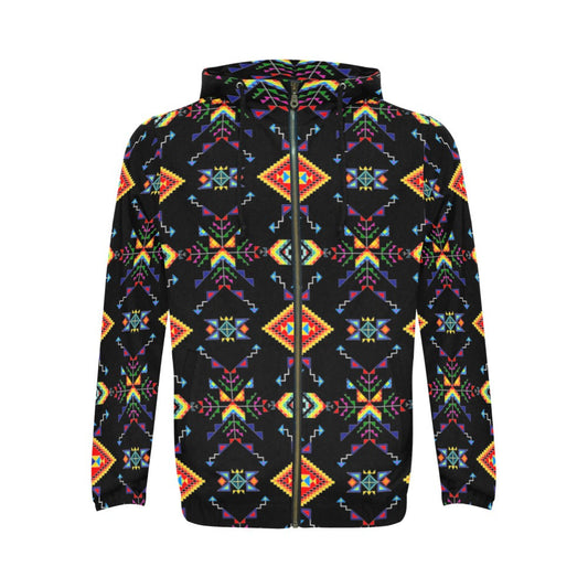 Buffalo Jump Black Men's Zipper Hoodie