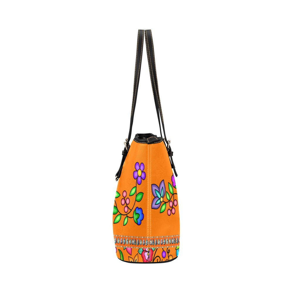 Grandmother Legacy Orange Leather Tote