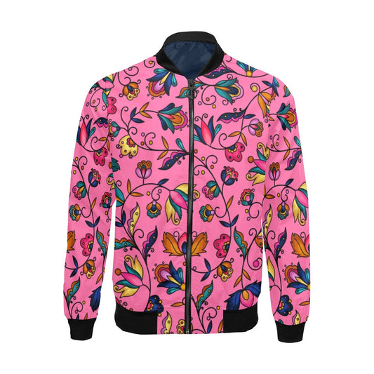 Copper Prairie Petals Pink Bomber Jacket