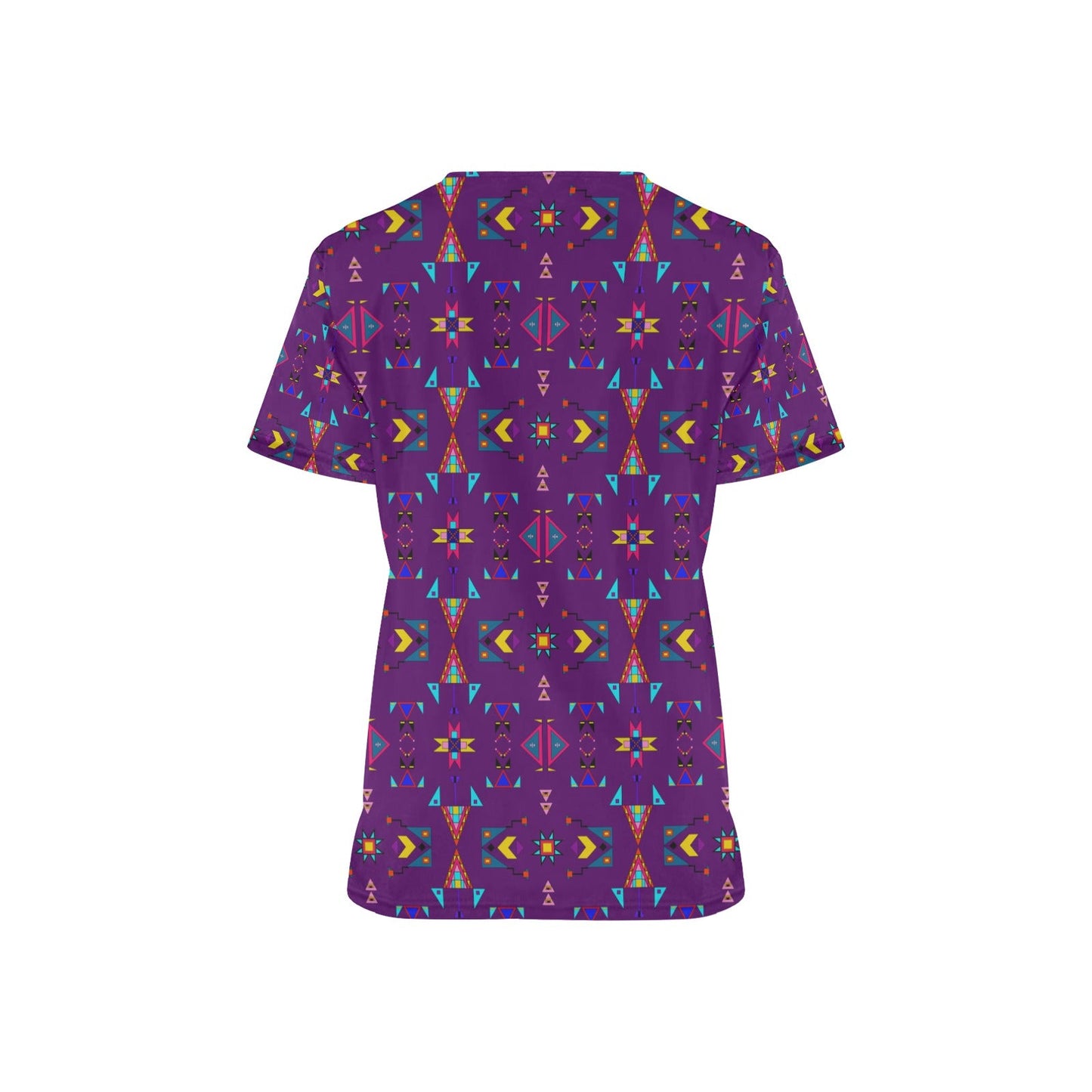 Enemy Territory Berry Scrub Top
