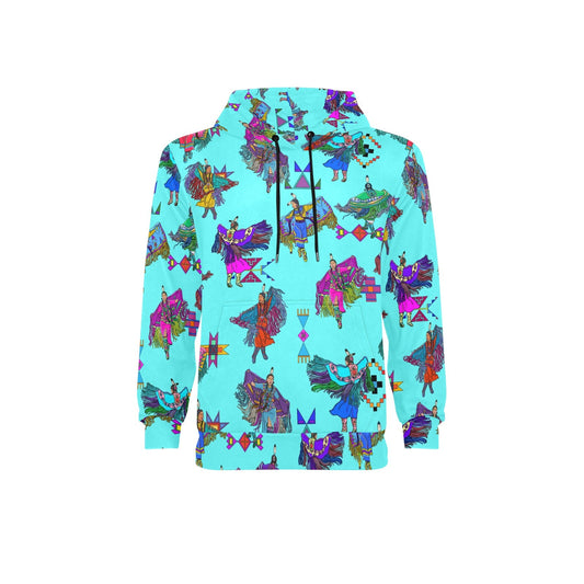 Women's Fancy Dancers Turquoise Fleece Hoodie