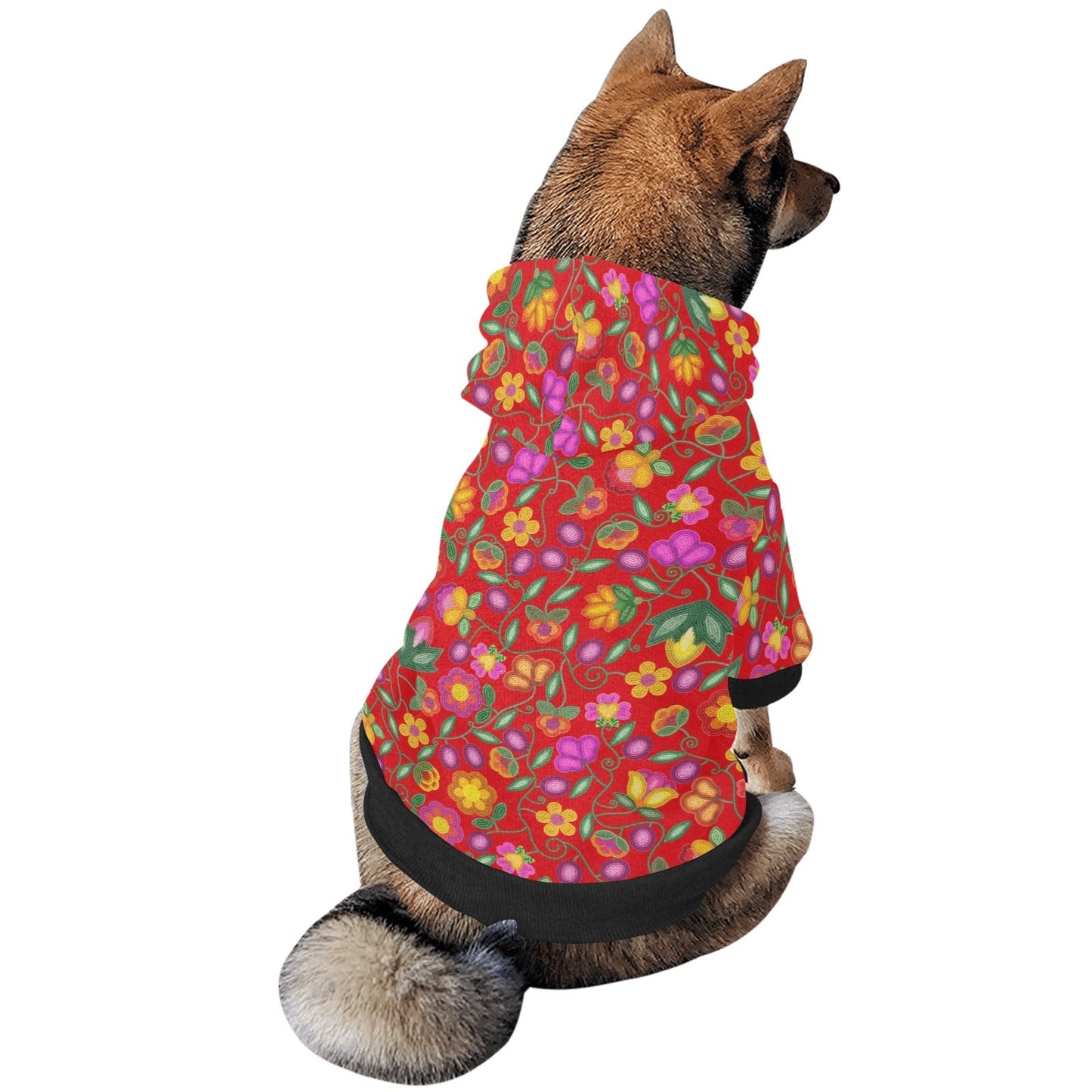 Boreal Bounty Red Pet Hoodie
