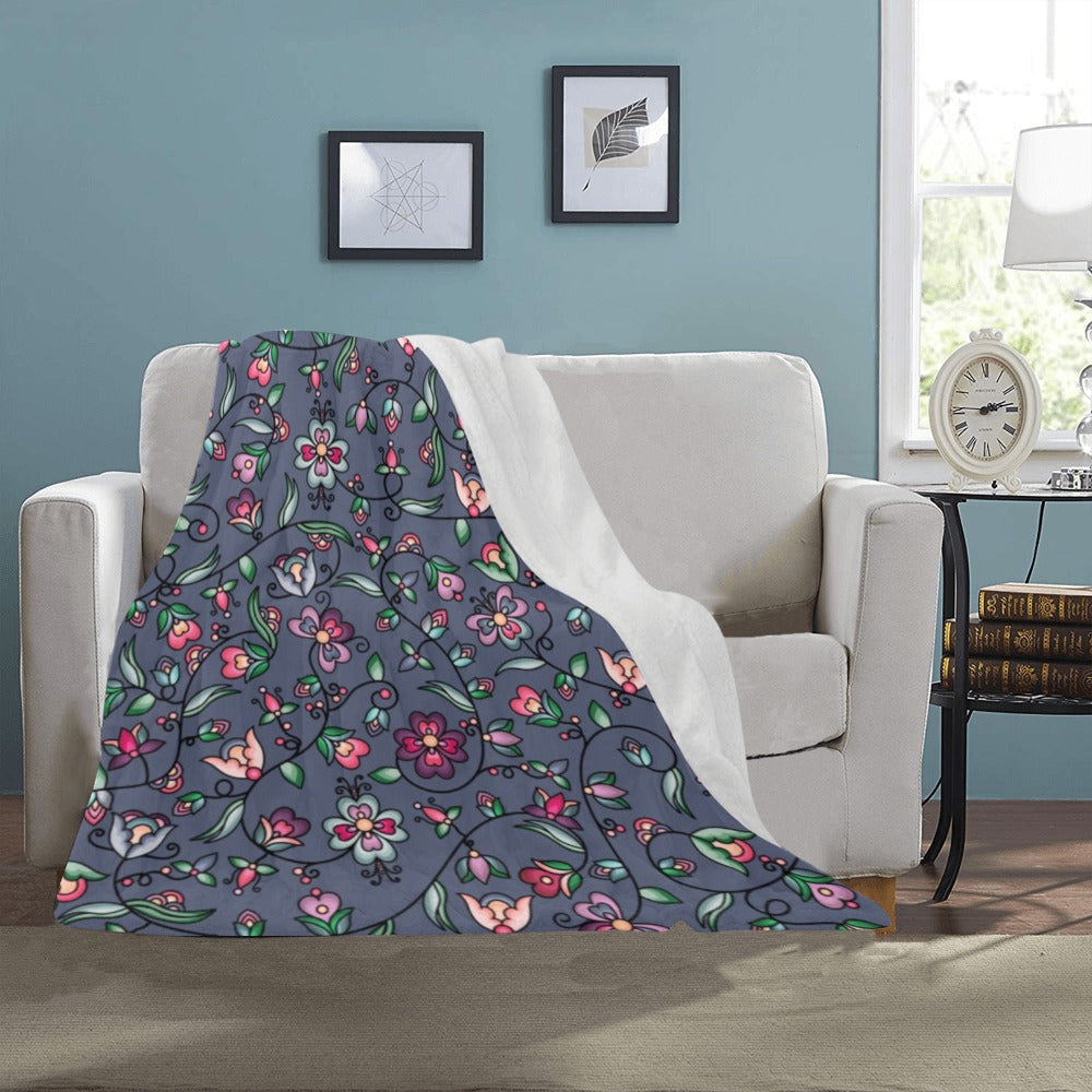 Amber Evening Garland Blue Ultra-Soft Micro Fleece Blanket 40"x50"
