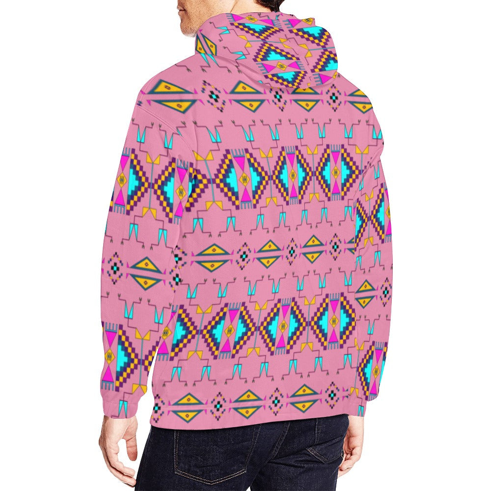 Rite of Passage Pink Hoodie for Men