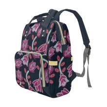 Load image into Gallery viewer, Beaded Pink Multi-Function Diaper Backpack/Diaper Bag
