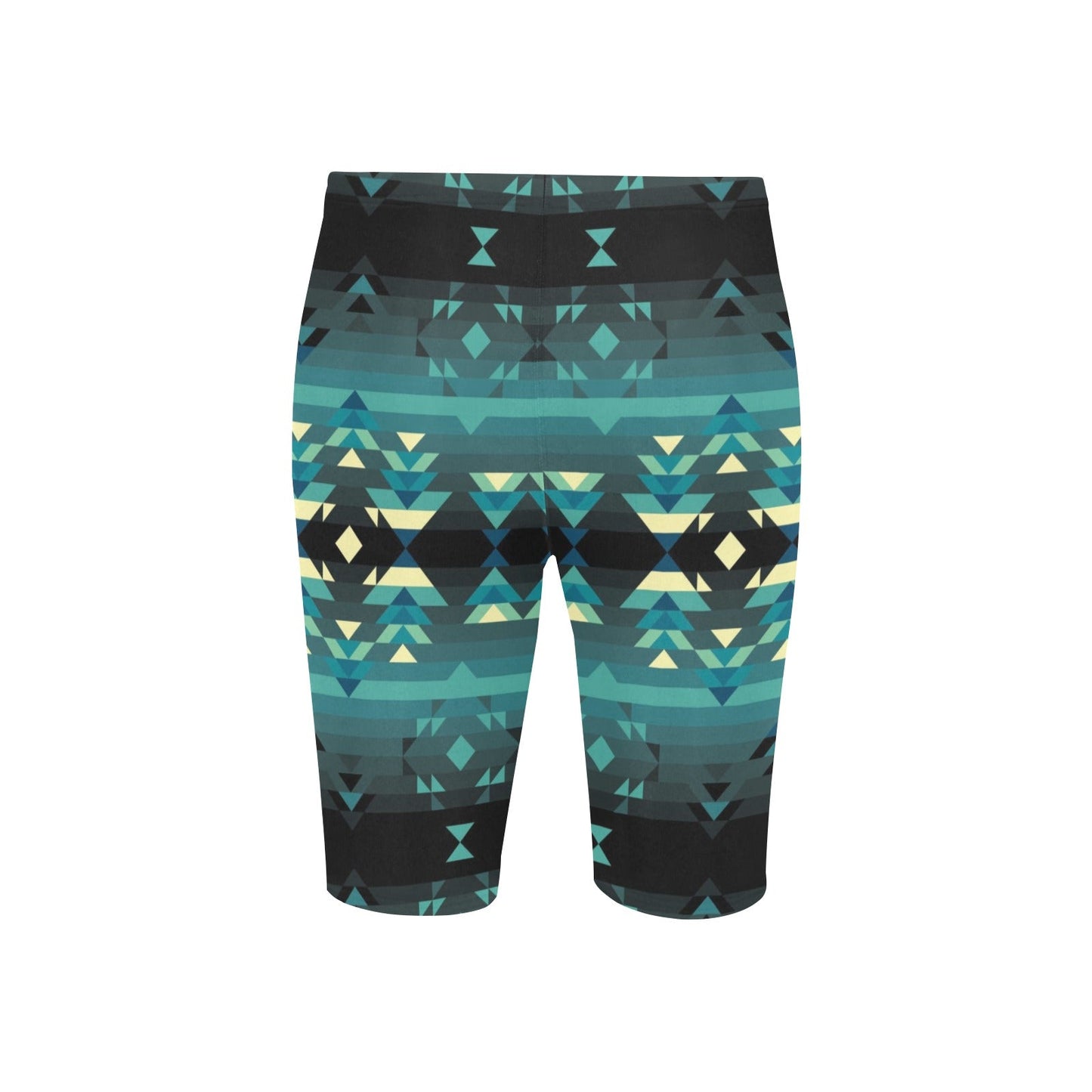 Inspire Green Men's Knee Length Swimming Trunks