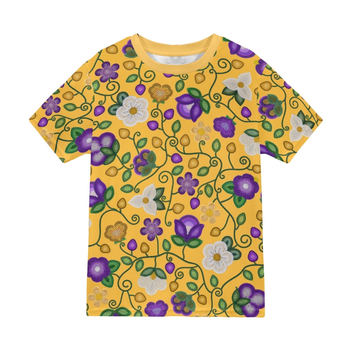 Midnight Moss Bloom Yellow T-shirt for Men