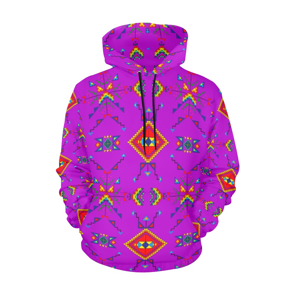 Buffalo Jump Purple Hoodie for Women