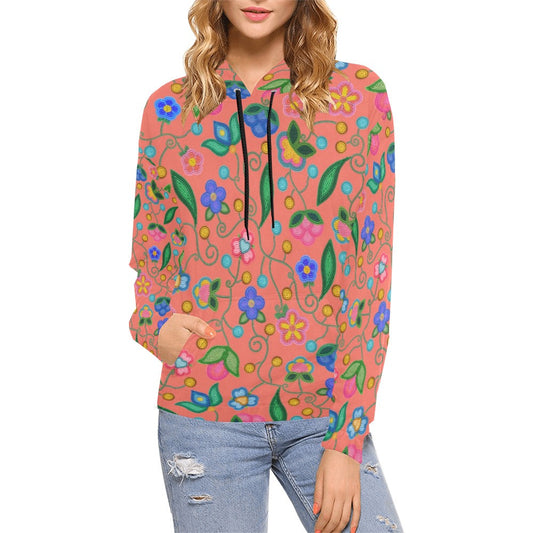 Skyberry Serenade Peach Hoodie for Women