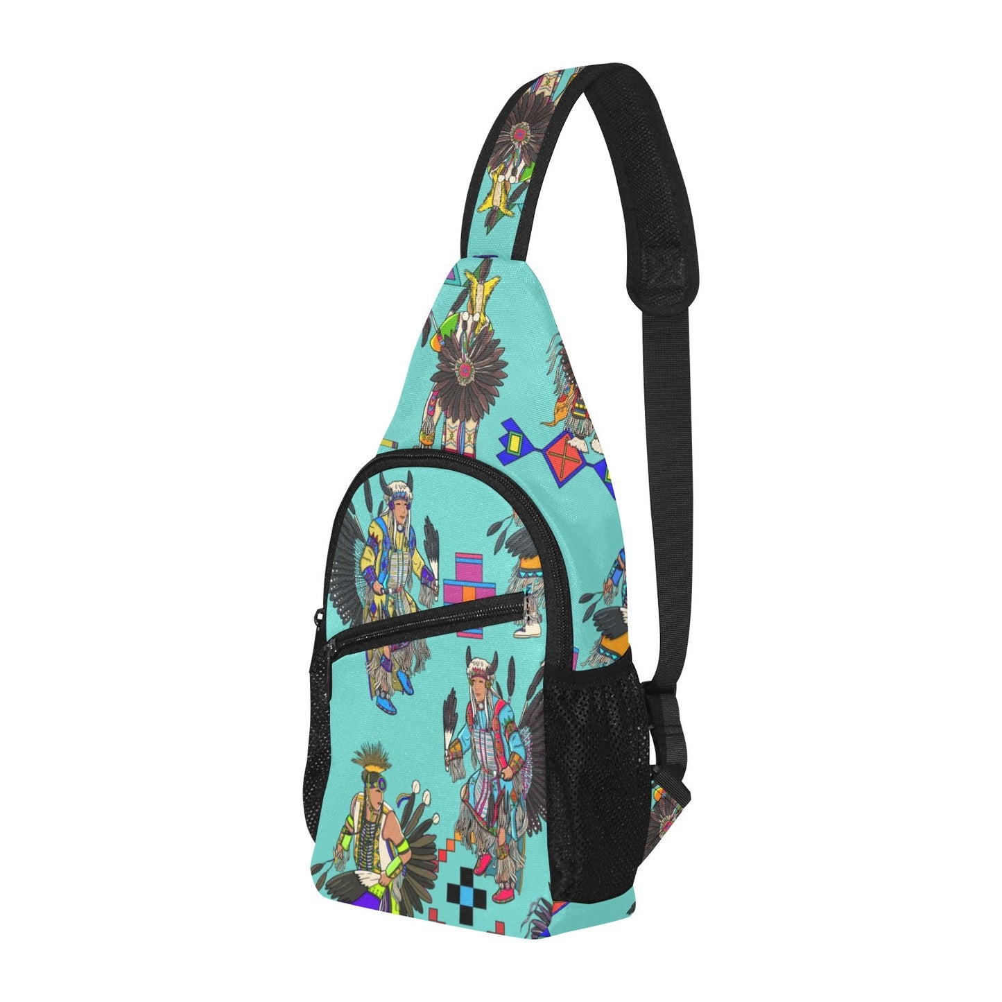 Men's Tradish Dancers Eggshell Blue Chest Bag