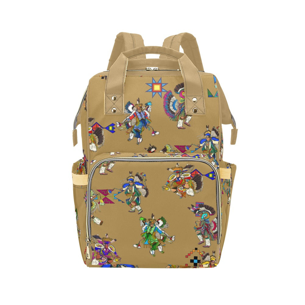 Men's Fancy Dancers Earth Multi-Function Diaper Backpack