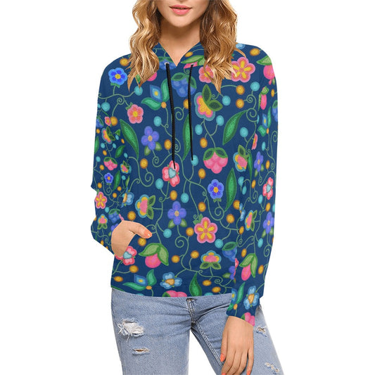 Skyberry Serenade Navy Hoodie for Women