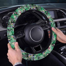 Load image into Gallery viewer, Culture in Nature Green Steering Wheel Cover with Elastic Edge
